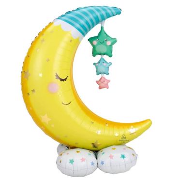 ballon lune et étoiles airloonz™ de 120 cm | jourdefete.com