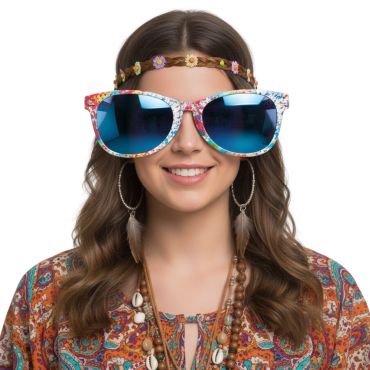 Lunettes géantes multicolores pour soirées festives | jourdefete.com