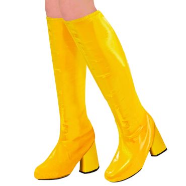 Surbottes d'hippie jaunes brillantes pour déguisement disco ou flower power | jourdefete.com