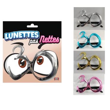 Lunettes métalliques anniversaire 30 ans couleur au choix