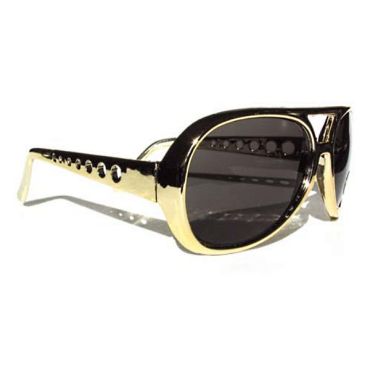 lunettes rockeur elvis dorées