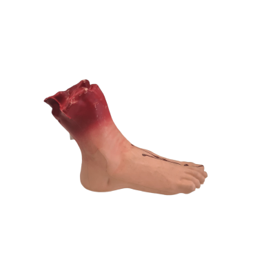Posez ce pied ensanglanté sur une table pour votre décoration d'Halloween | jourdefete.com