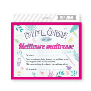 diplome-meilleure-maitresse-avec-cadre|jourdefete.com
