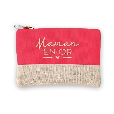 porte-monnaie maman en or | jourdefete.com