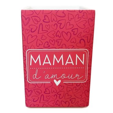 Pot en bois maman d'amour | jourdefete.com