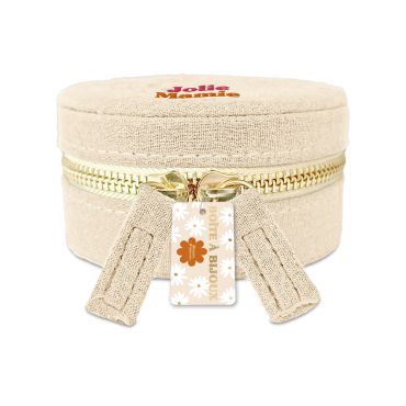 Boîte à bijoux beige "Jolie Mamie", un cadeau chic et pratique pour grand-mère | jourdefete.com