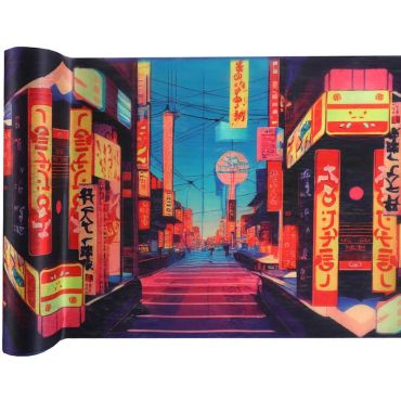 Un splendide chemin de table japonais à dérouler sur la table d'anniversaire manga de votre enfant | jourdefete.com