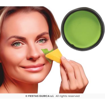 Palette de fard vert clair avec éponge pour un maquillage éclatant | jourdefete.com