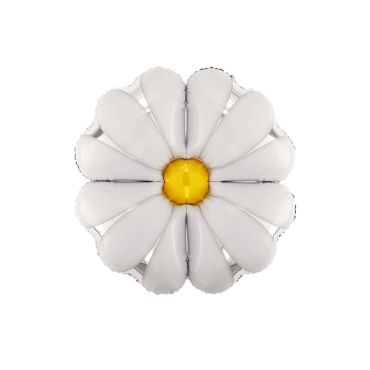 Ballon en forme de marguerite blanche avec centre jaune | jourdefete.com Ballon en forme de marguerite blanche avec centre jaune | jourdefete.com