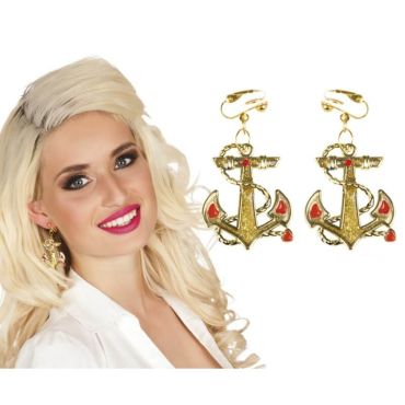 Boucles d'Oreilles - Ancre Marine