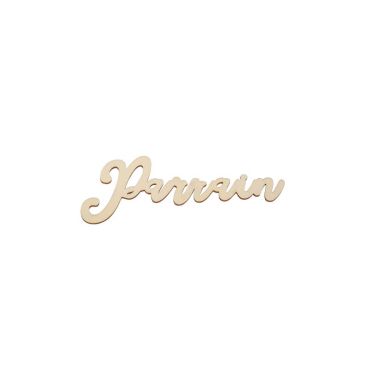 marque place decoupe au laser parrain ou marraine | jourdefete.com