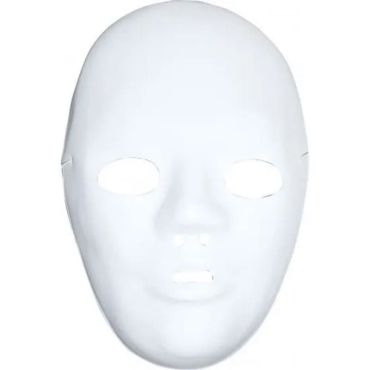 masque blanc à décorer | jourdefete.com