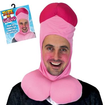 cagoule tête de gland, bonnet en forme de zizi