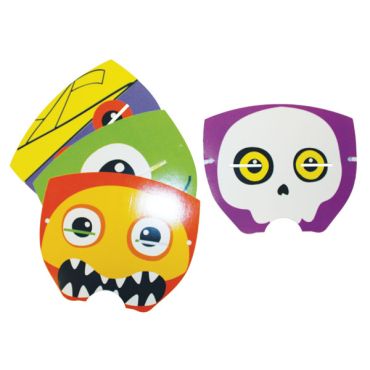 4 masques Halloween en papier 4 masques Halloween en papier