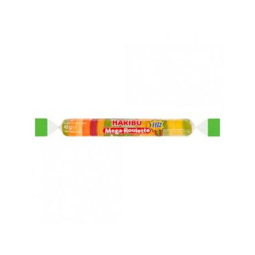 Bonbons Haribo Mega Roulette Fizz acidulés en rouleaux | jourdefete.com