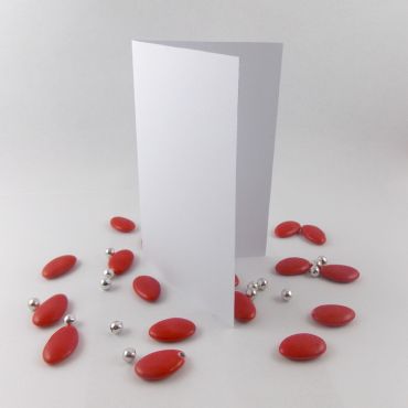 Menu à personnaliser 2 feuillets "Vitamine" x10 - Blanc ou Ivoire