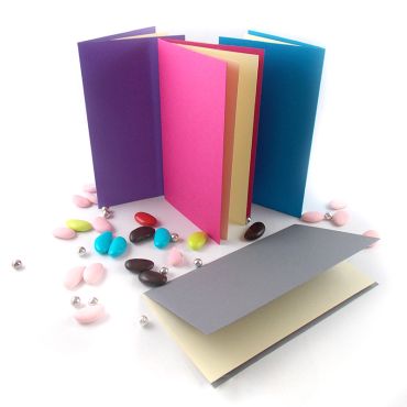 Menu à personnaliser 4 feuillets "Vitamine" x10 - Différents coloris