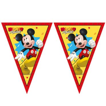 Guirlande fanions Mickey Mouse Jump into Fun pour anniversaire enfant | jourdefete.com