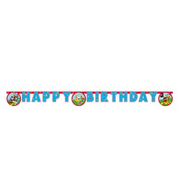 guirlande en carton FSC Happy Birthday Mickey
