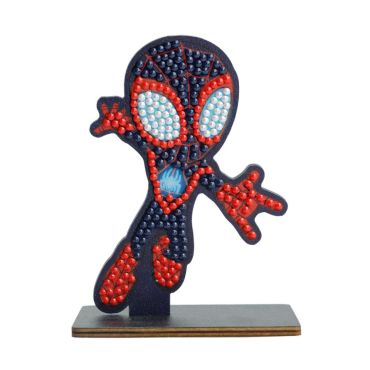 Figurine Miles Morales Spider-Man à diamants, pose dynamique | jourdefete.com