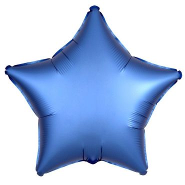 Ballon Hélium Etoile Satiné Bleu Azur Ballon Hélium Etoile Satiné Bleu Azur