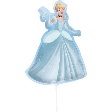 Mini-ballon en aluminium - Cendrillon - 9'' - Princesses Disney™ Mini-ballon en aluminium - Cendrillon - 9'' - Princesses Disney™