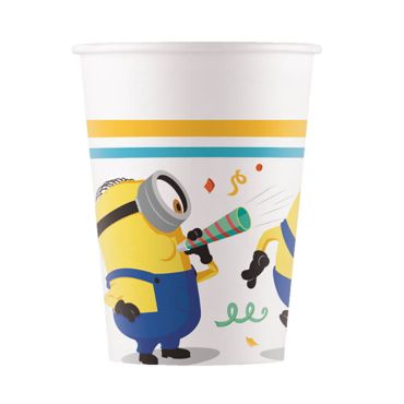8 gobelets en carton Les Minions 2™ | jourdefete.com