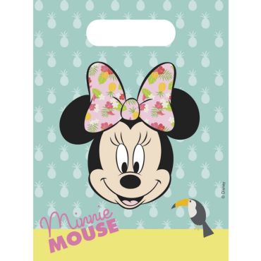 6 Pochettes Cadeaux - Minnie Tropical | jourdefete.com