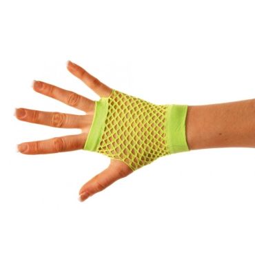 Mitaines Vertes Fluo en Résille