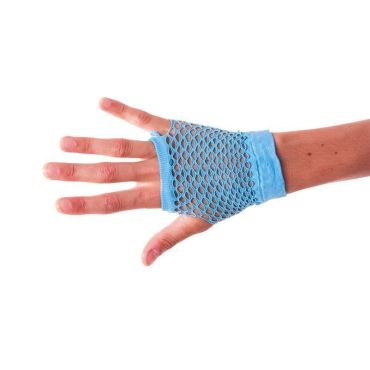 Mitaines Bleues Fluo en Résille