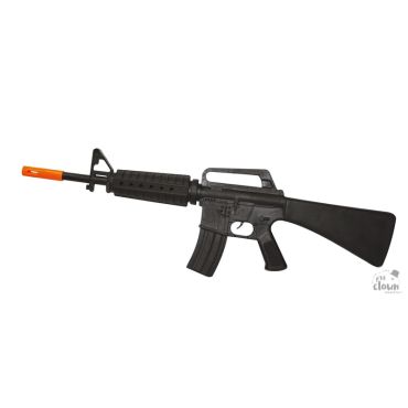Mitraillette braqueur noire en plastique réaliste | jourdefete.com