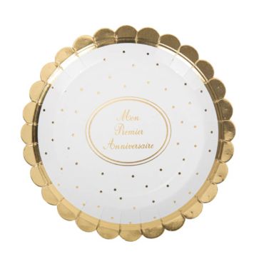 8 assiettes carton mon premier anniversaire | jourdefete.com
