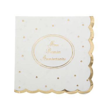 16 serviettes mon premier anniversaire | jourdefete.com