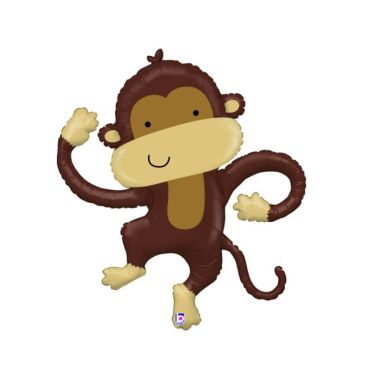 1 Ballon aluminium Singe - 102 cm
