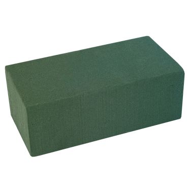 Mousse rectangulaire verte de qualité professionnelle pour création et art floral de dimensions 20x10x7.5cm | jourdefete.com Mousse rectangulaire verte de qualité professionnelle pour création et art floral de dimensions 20x10x7.5cm | jourdefete.com