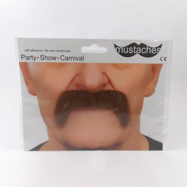 Moustache "Baroudeur" - Brun