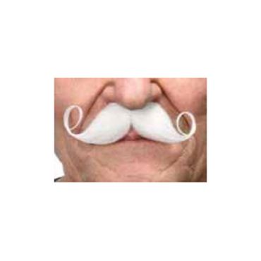 Moustache "Super Dandy" - Blanc
