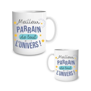 mug meilleur parrain| jourdefete.com