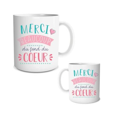 mug merci modele au choix | jourdefete.com