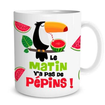 Mug Toucan - Le Matin Pas de Pepins | jourdefete.com