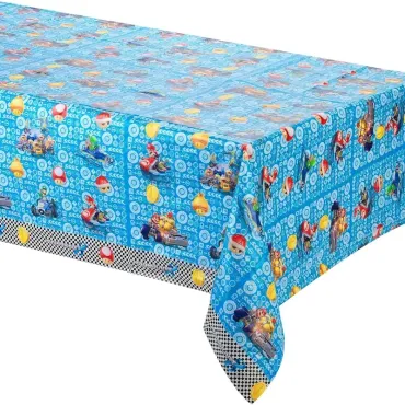 Une jolie nappe aux motifs de Mario Kart 8 | jourdefete.com