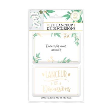 Jeu lanceur de discussions de mariage | jourdefete.com