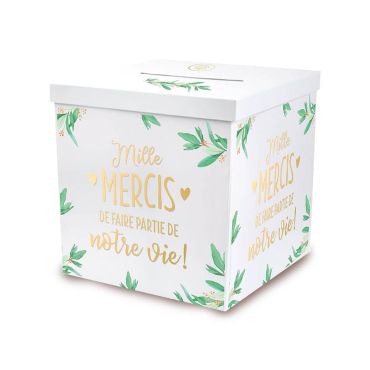 Urne "Mille mercis de faire partie de notre vie" | jourdefete.com