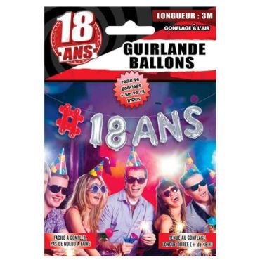 guirlande-ballon-18-ans-argent|jourdefete.com