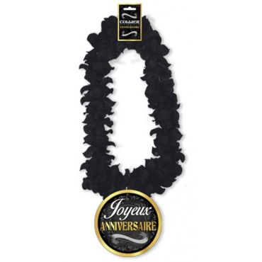 collier-fleurs-noir-joyeux-anniversaire|jourdefete.com