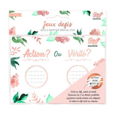 jeu de défis à gratter pour EVJF | jourdefete.com