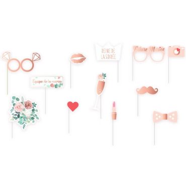 Photobooth de 12 accessoires EVJF | jourdefete.com