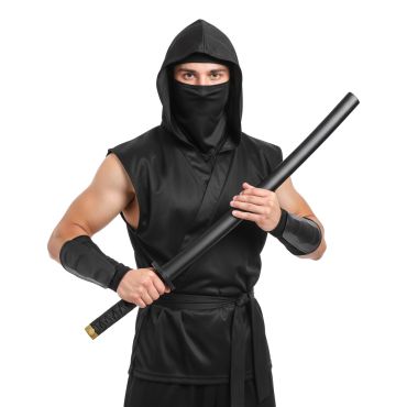 Épée ninja 60 cm avec fourreau pour costume de guerrier japonais | jourdefete.com