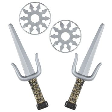 Set ninja 4 armes pour déguisement | jourdefete.com