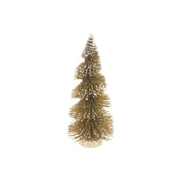 Sapin artificiel enneigé en spirale 15 cm coloris or | jourdefete.com Sapin artificiel enneigé en spirale 15 cm coloris or | jourdefete.com